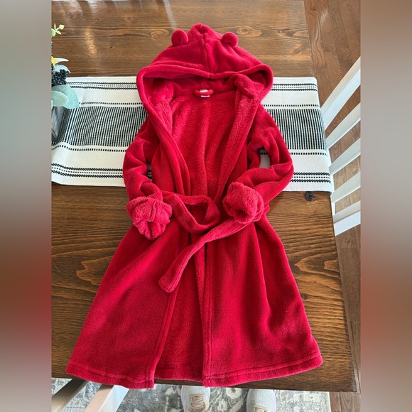 GAP Kids Red Hooded Pajama Robe - Picture 1 of 1